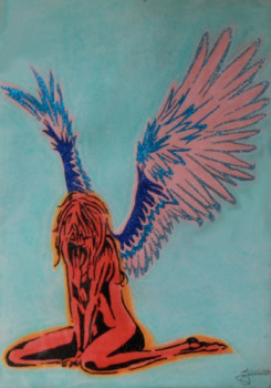 Named contemporary work « Les Ailes de la Tristesse », Made by SAMACHER