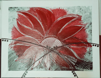 Named contemporary work « Fleur flamboyante », Made by SEIRA