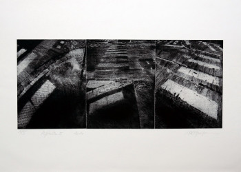 Named contemporary work « Asphalte 5 », Made by MARIE LAURE GUEGUEN