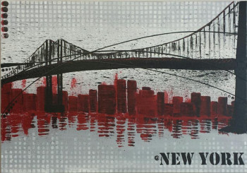 Named contemporary work « Pont de brooklyn », Made by SEIRA