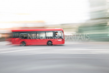 Named contemporary work « Blur of London's Buses », Made by NICOLAS PORTAIS