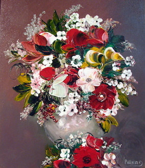 Named contemporary work « UN AMOUR DE FLEURS », Made by ANNICK PALLARD