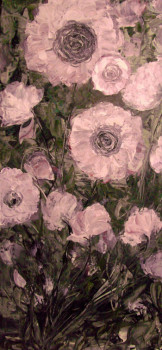 Named contemporary work « LES ROSES D'ANTAN », Made by ANNICK PALLARD