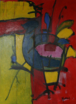 Named contemporary work « L'oiseau bariolé », Made by ALAIN BERTHAUD