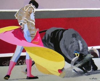 Contemporary work named « CORRIDA 11 », Created by ANNE DU PLANTY