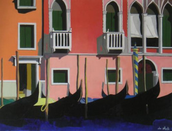 Named contemporary work « CANAL GRANDE », Made by ANNE DU PLANTY