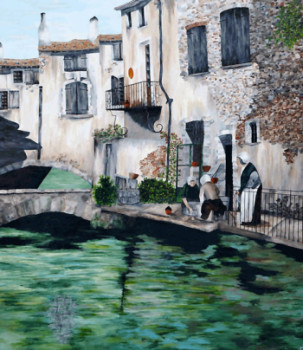 Named contemporary work « L'Isle sur la Sorgue », Made by GRALLIé