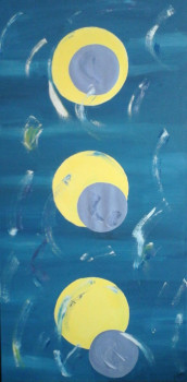 Named contemporary work « Eclipse 2 », Made by SEVERINE