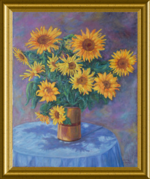 Named contemporary work « Tournesols », Made by ARTOIS