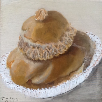 Named contemporary work « Gourmandise 6 - religieuse au cafe », Made by PATRICIA DELEY