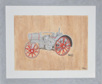 Named contemporary work « collection de tracteur », Made by AMANDINE RENAUD