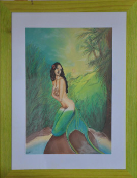 Named contemporary work « la sirene de la lagune », Made by AMANDINE RENAUD