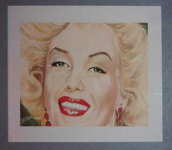 Named contemporary work « portrait de marilyne monroe », Made by AMANDINE RENAUD