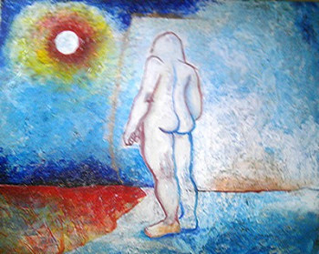 Named contemporary work « Soleil sur glace », Made by ZIA