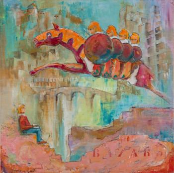 Named contemporary work « Le cheval Bayard 2. », Made by THIERRY MERGET
