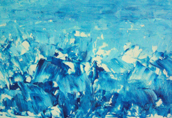 Named contemporary work « Mer gelée », Made by NAD (NADINE MICHON)