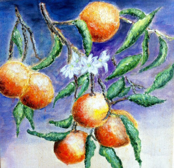 Named contemporary work « Les oranges marocaines », Made by PATRICIA DELEY