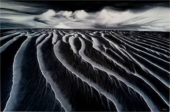 Contemporary work named « Inépuisable mer de sable », Created by MARCO RE