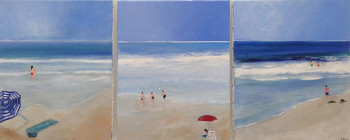 Named contemporary work « Scènes de plage », Made by VICTOR SASPORTAS