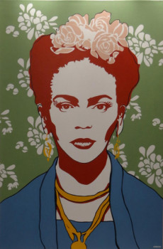 Named contemporary work « FRIDA KAHLO », Made by UHMANN