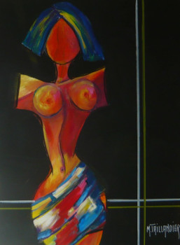 Named contemporary work « Un soir au musée 2 », Made by MONIQUE TAILLANDIER WALLON