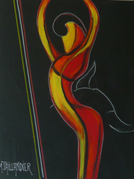 Named contemporary work « Le matador rouge », Made by MONIQUE TAILLANDIER WALLON