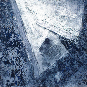Named contemporary work « Lac glacé / Icy Water #15010 », Made by KLARA