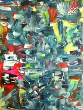 Named contemporary work « Abstraction », Made by NINON