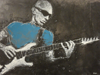 Named contemporary work « Joe Satriani », Made by HESPé