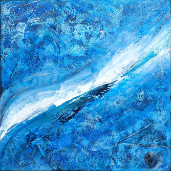 Named contemporary work « LAC GLACE / ICY LAKE #15011 », Made by KLARA