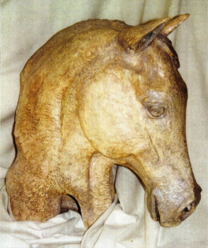 Contemporary work named « BUSTE CHEVAL », Created by SANDOR SHOMI