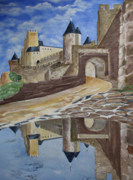 Named contemporary work « Carcassonne  », Made by GéRARD PACROS