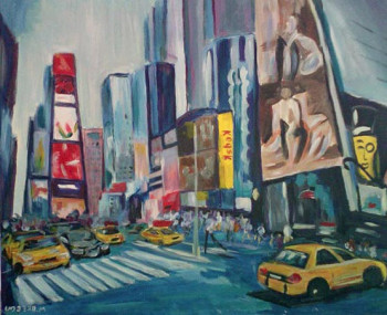 Named contemporary work « new york », Made by MIREILLE BREGOU