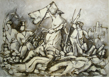 Named contemporary work « liberte », Made by TROUPEL