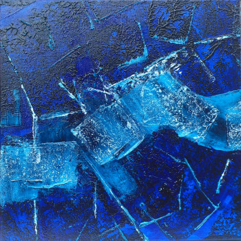 Named contemporary work « Si bleu, si calme / So Blue, So Calm #15015 », Made by KLARA