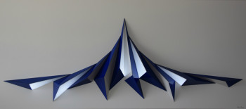 Named contemporary work « INDIGO », Made by ADRIEN MARCOS