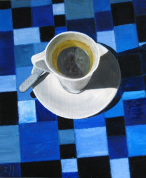 Named contemporary work « La tasse à café / The coffee cup / Tazza a caffè », Made by JEAN-FRANçOIS ZANETTE