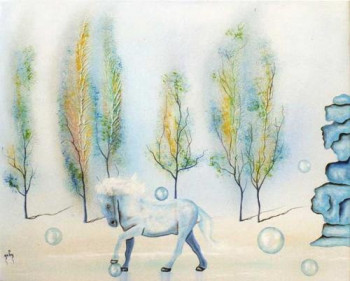 Named contemporary work « 28 », Made by GABY