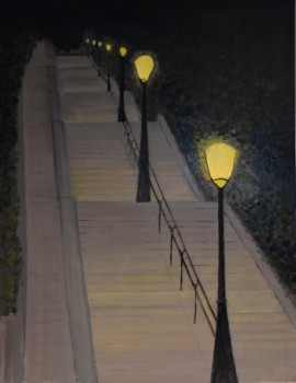 Named contemporary work « Montmartre », Made by LAURENT S