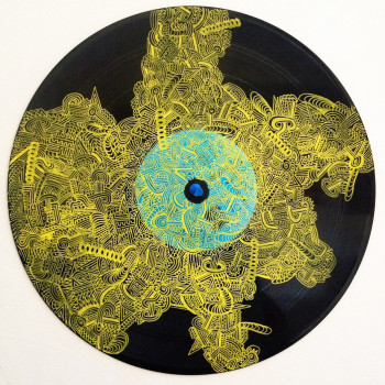 Named contemporary work « Vinyle 4 », Made by LAUDELART