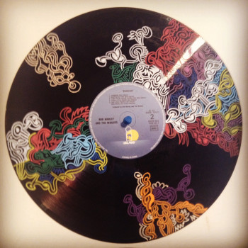 Named contemporary work « Vinyle 15 », Made by LAUDELART