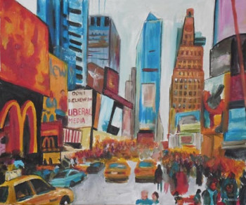 Named contemporary work « new york 2 », Made by MIREILLE BREGOU