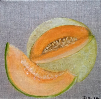 Named contemporary work « Fruits d ete : le melon », Made by PATRICIA DELEY