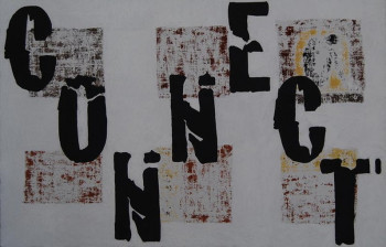 Named contemporary work « CONNECT », Made by BRIGITTE TISON