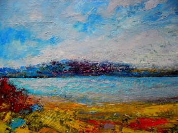 Named contemporary work « une île », Made by ALAIN COJAN