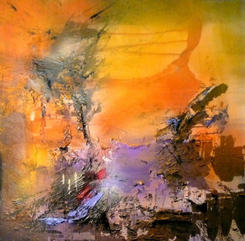 Named contemporary work « Peintures acrylique, technique mixte. 1 », Made by PATRICK CHARRIER