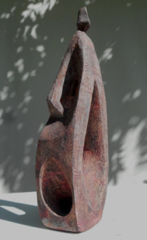 Named contemporary work « A travers », Made by SABINE ALLAIN
