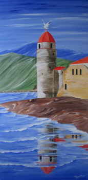 Named contemporary work « Collioure Mer et Montagne », Made by GéRARD PACROS