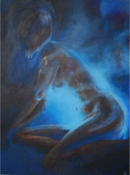 Named contemporary work « un ange passe », Made by HéLèNE DESSALLE