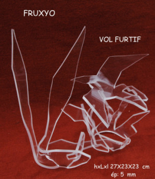 Named contemporary work « vol furtif », Made by FRUXYO